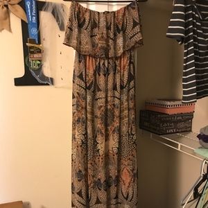 Floor Length Strapless dress
